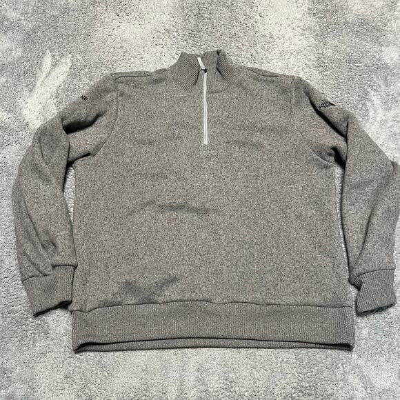 The North Face Fleece Mens XL Gray Half Zip Pullover Sweater Jacket Sweatshirt - Picture 1 of 10